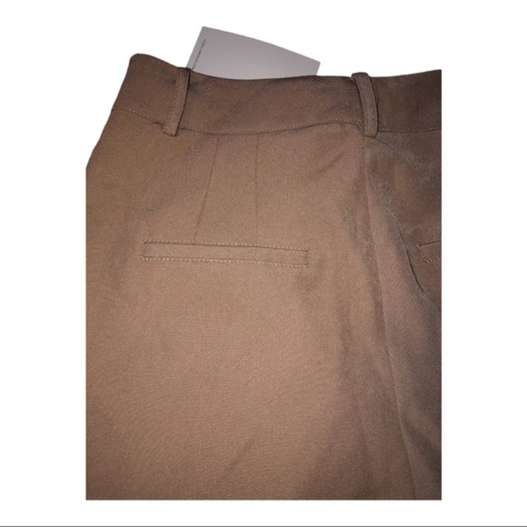 7 Seven for all mankind taupe tan pocketed pleated trouser shorts size 4 new - Picture 5 of 12